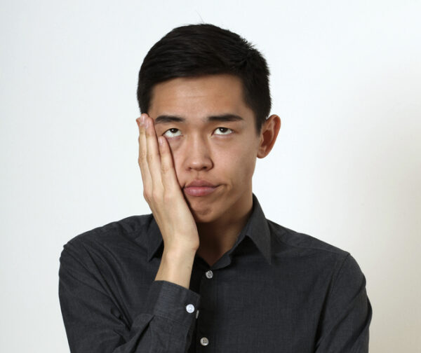man rolling eyes - Deposit Photos